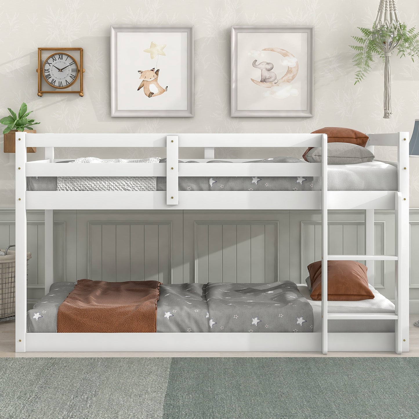 Loft Twin Bed , White(New SKU:W504P179438)