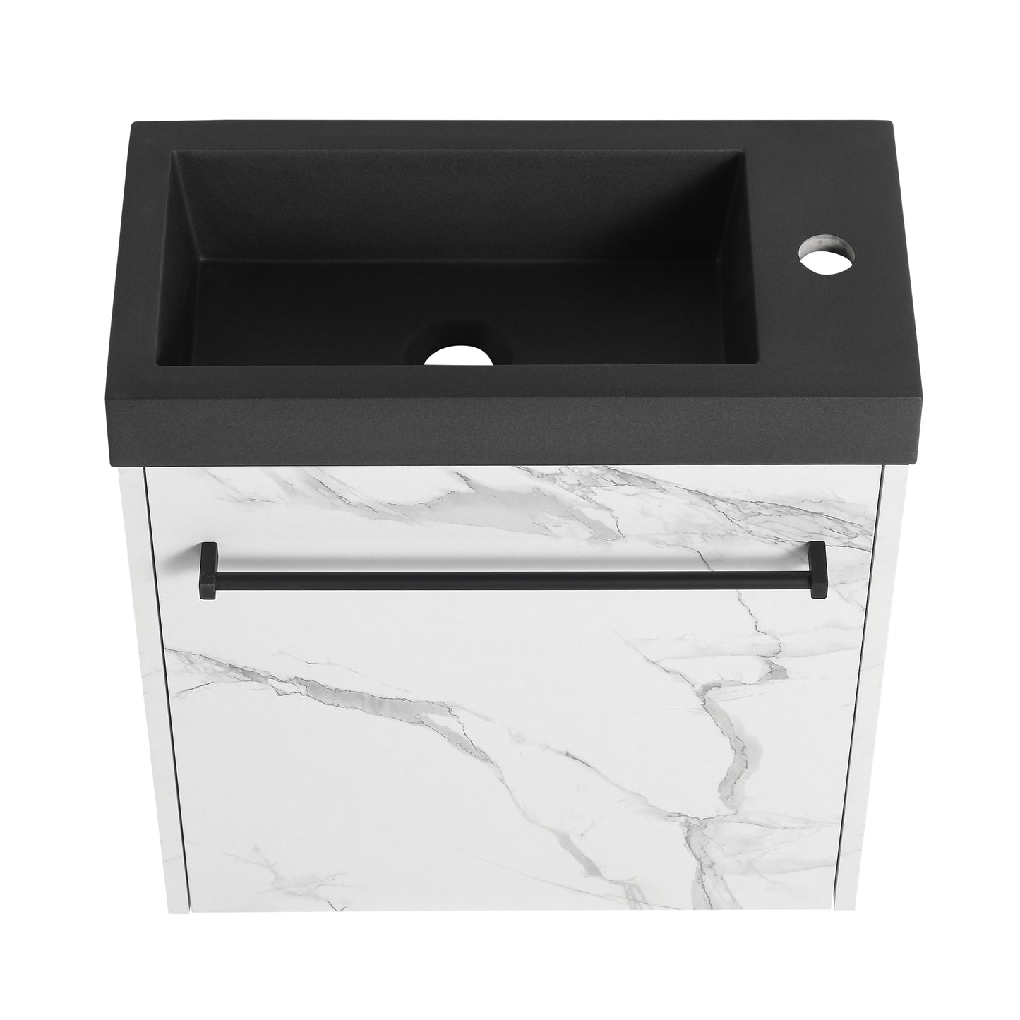 20'' Floating Wall-Mounted Bathroom Vanity with Resin Sink & Soft-Close Cabinet Door