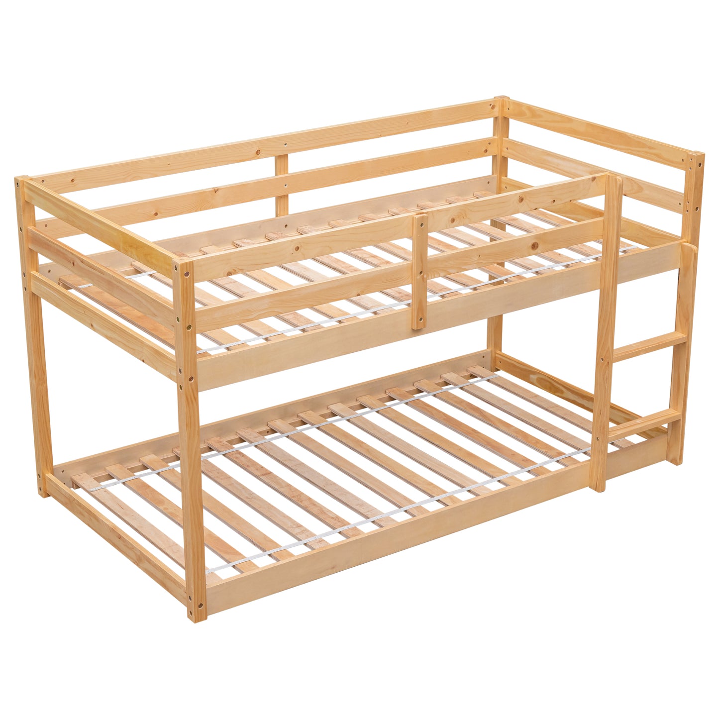 Twin over Twin Floor Bunk Bed,Natural(Old SKU:W50458002)