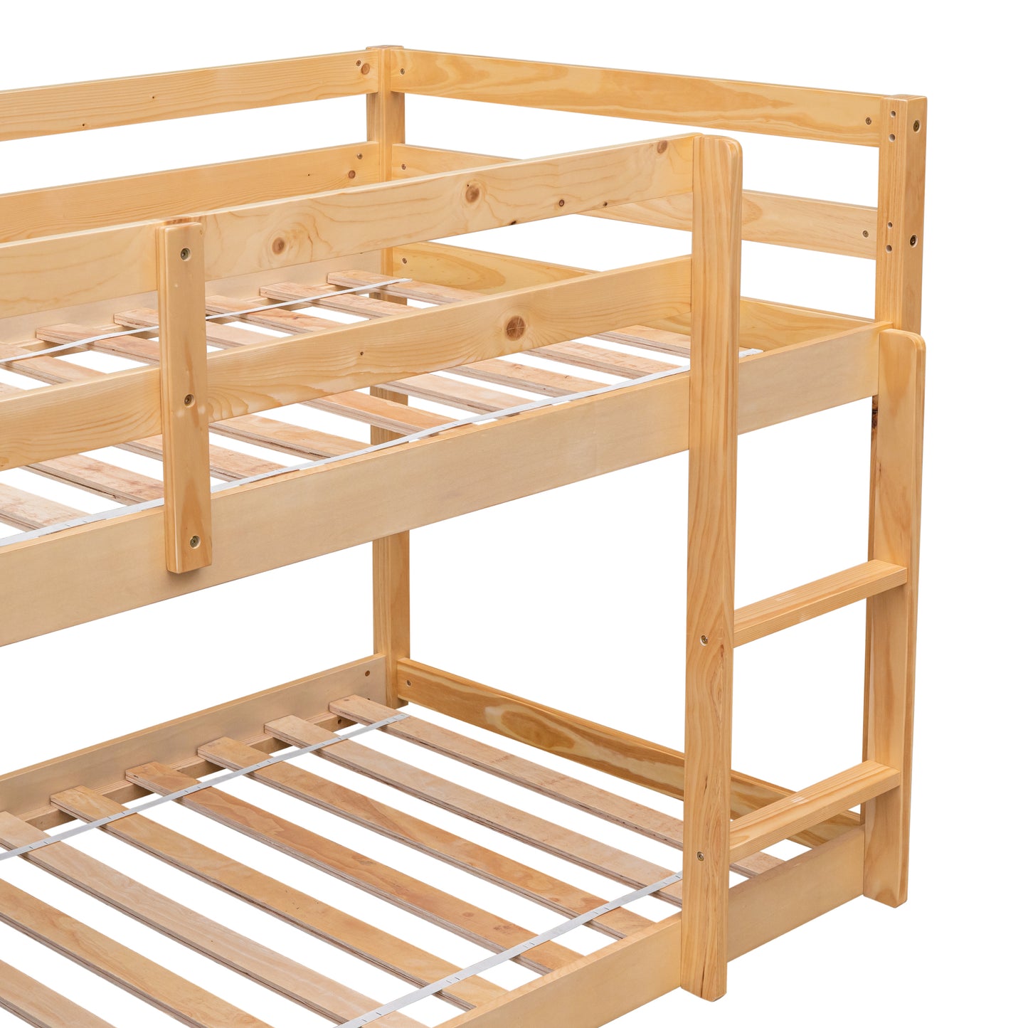 Twin over Twin Floor Bunk Bed,Natural(Old SKU:W50458002)