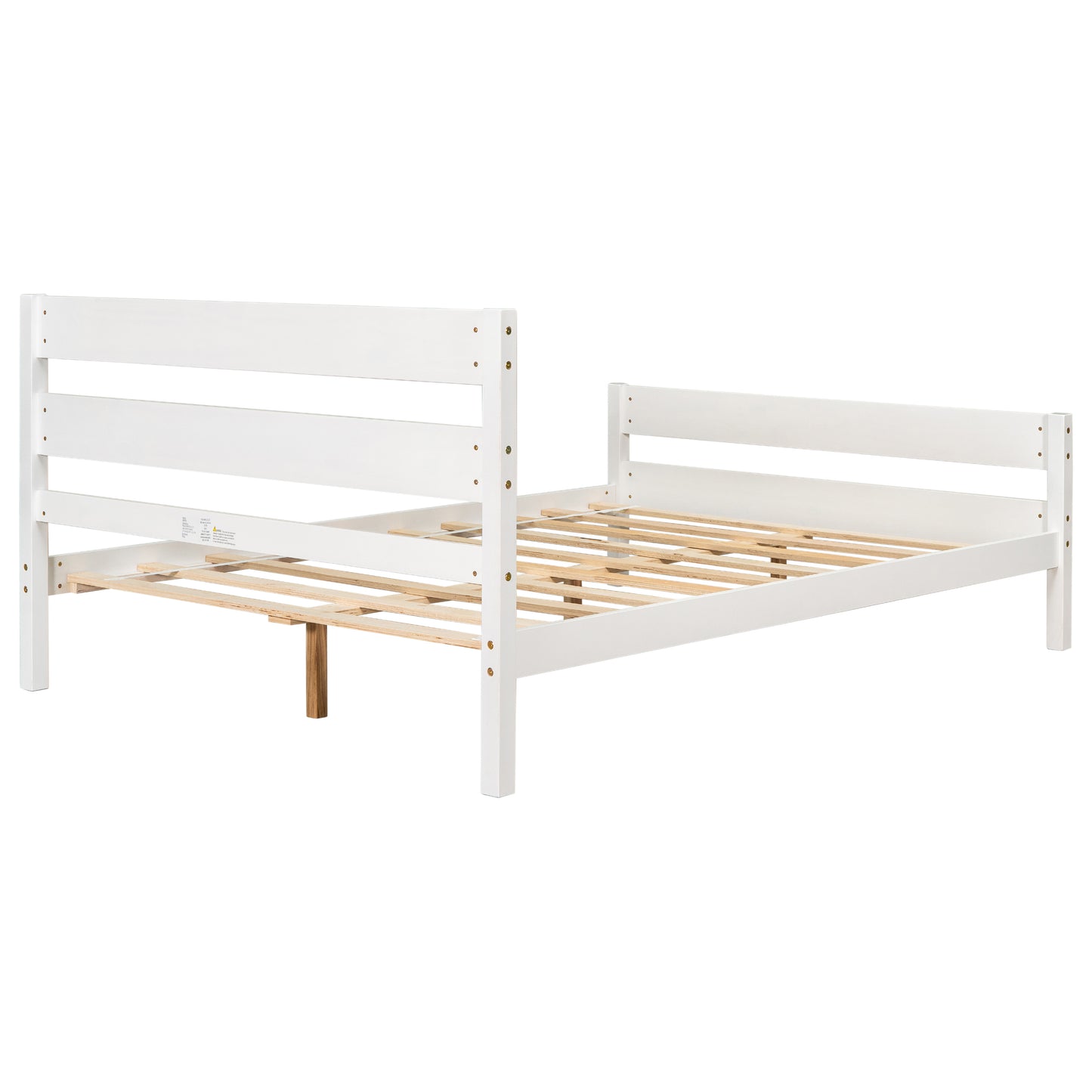 Full Bed with Headboard and Footboard,White(New SKU:W504P149039)