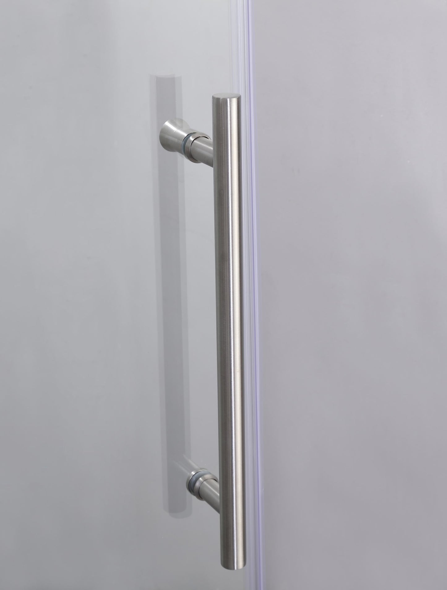 Frameless Shower Doors 60" Width x 76"Height with 3/8"(10mm) Clear Tempered Glass, Brushed Nicel Finish