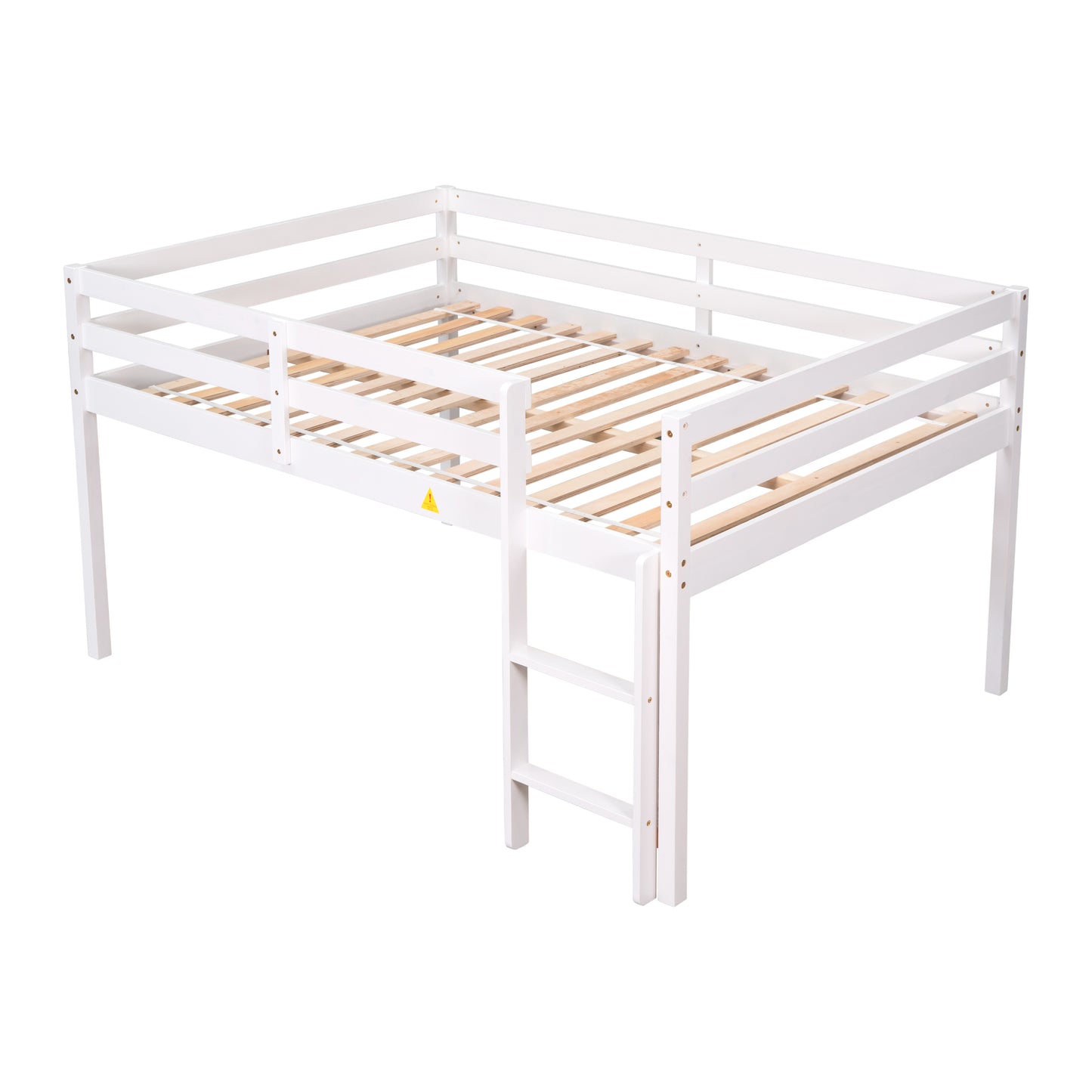 Full Loft Bed,White