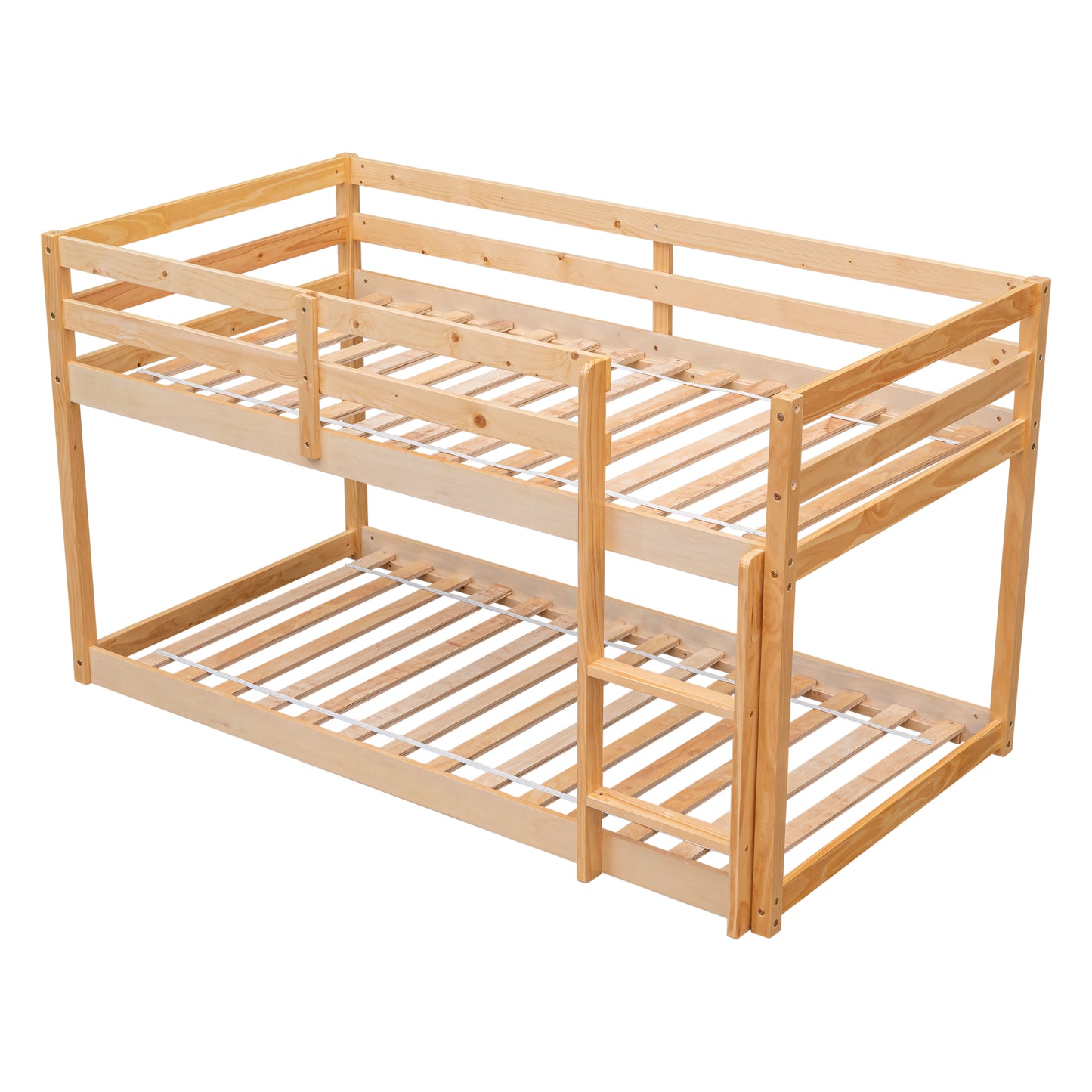 Twin over Twin Floor Bunk Bed,Natural(Old SKU:W50458002)