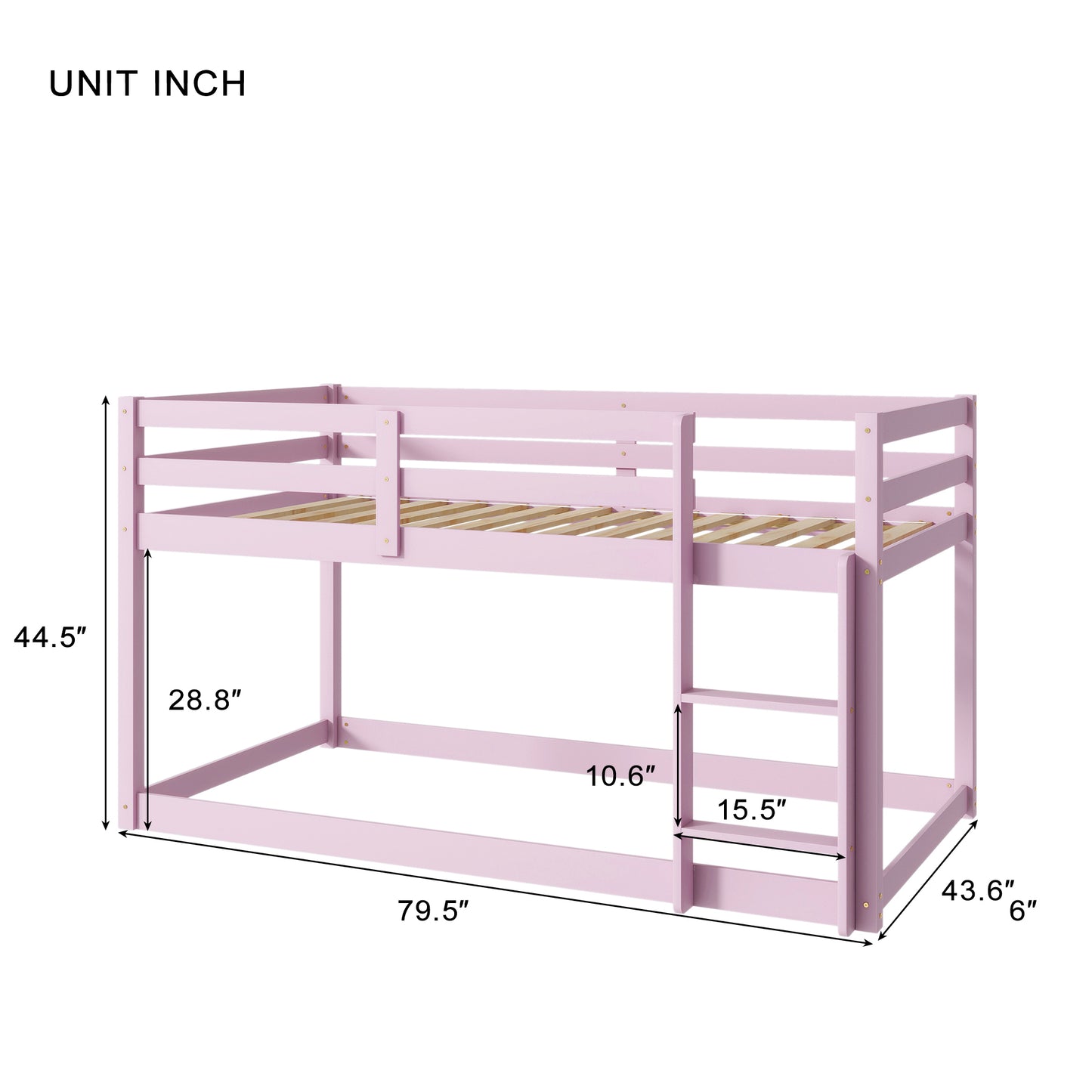 Loft Twin Bed , Pink