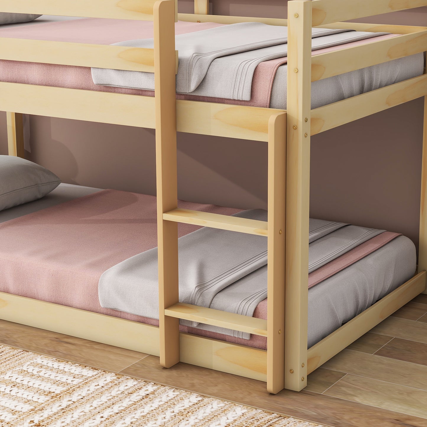 Loft Twin Bed , Natural