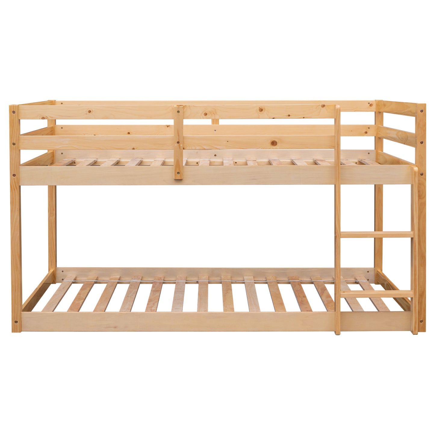 Twin over Twin Floor Bunk Bed,Natural(Old SKU:W50458002)