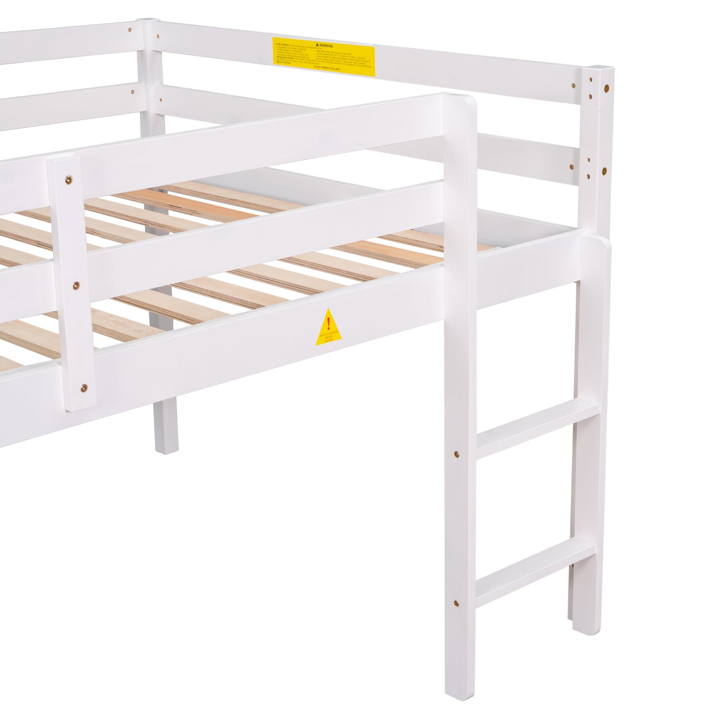 Full Loft Bed,White