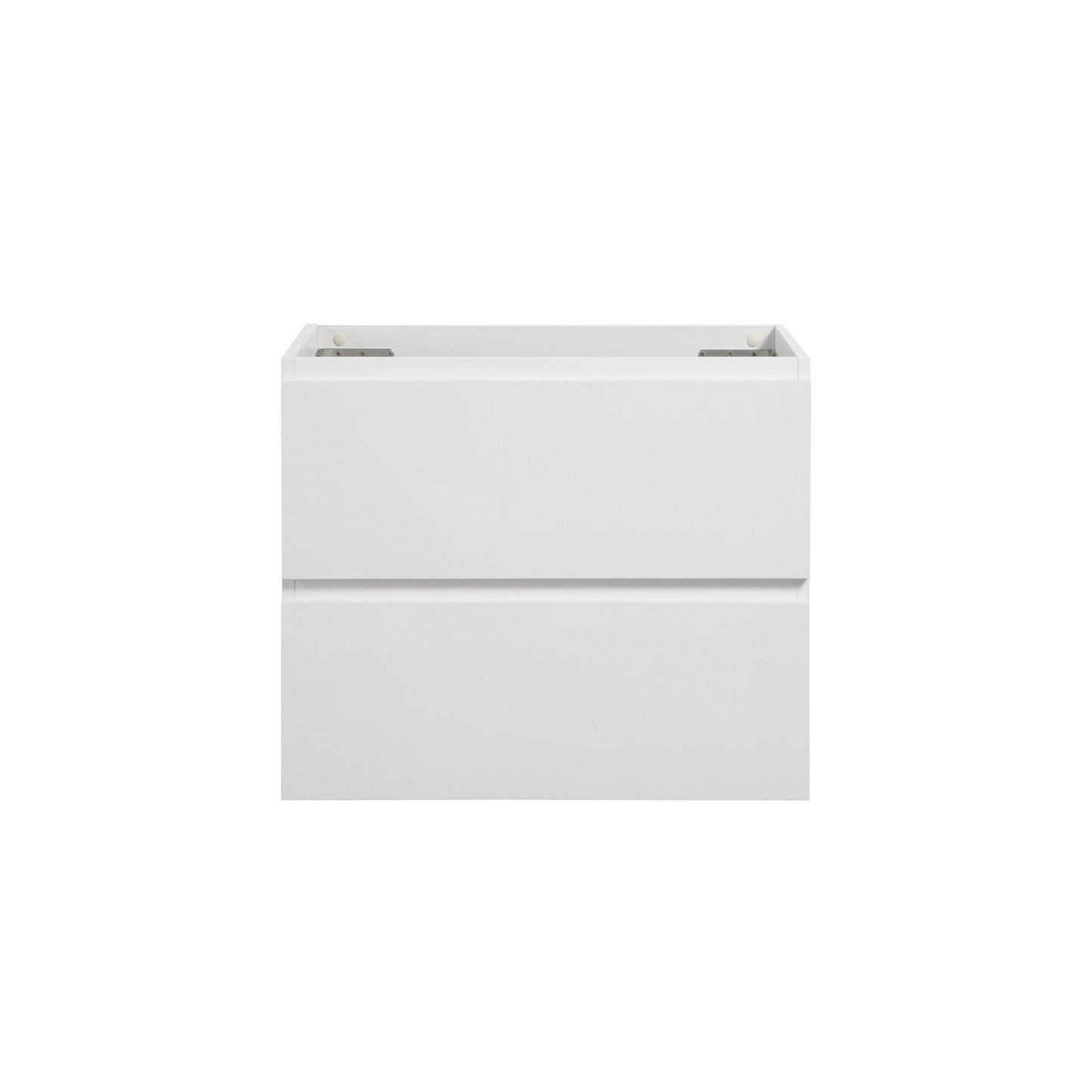 Alice-24W-201,Wall mount bathroom vanity WITHOUT basin, white color, with two drawer, Pre-assembled