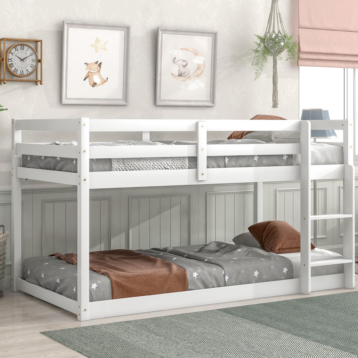 Loft Twin Bed , White(New SKU:W504P179438)