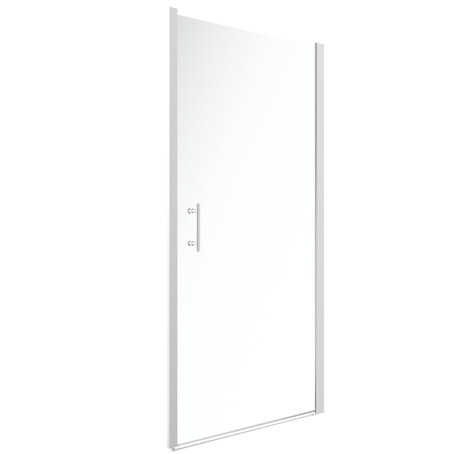 Frameless Glass Shower Screen 35" Width x 72"Height with 1/4"(6mm) Clear Tempered Glass, Chrome,Shower door