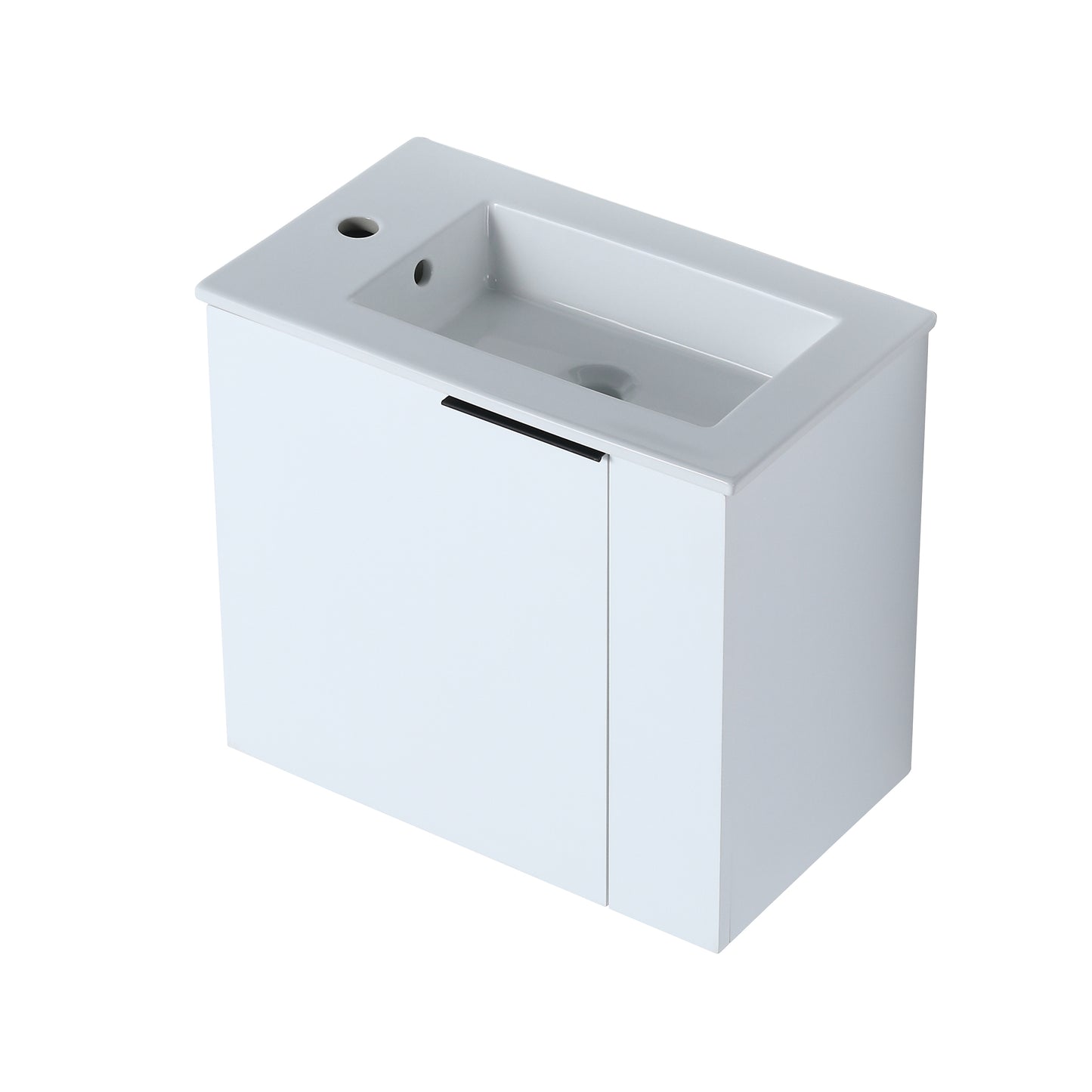 Bathroom Vanity with Sink 22 Inch for Small Bathroom,Floating Bathroom Vanity with Soft Close Door,Small Bathroom Vanity with Sink, 22x13 (KD-Packing)