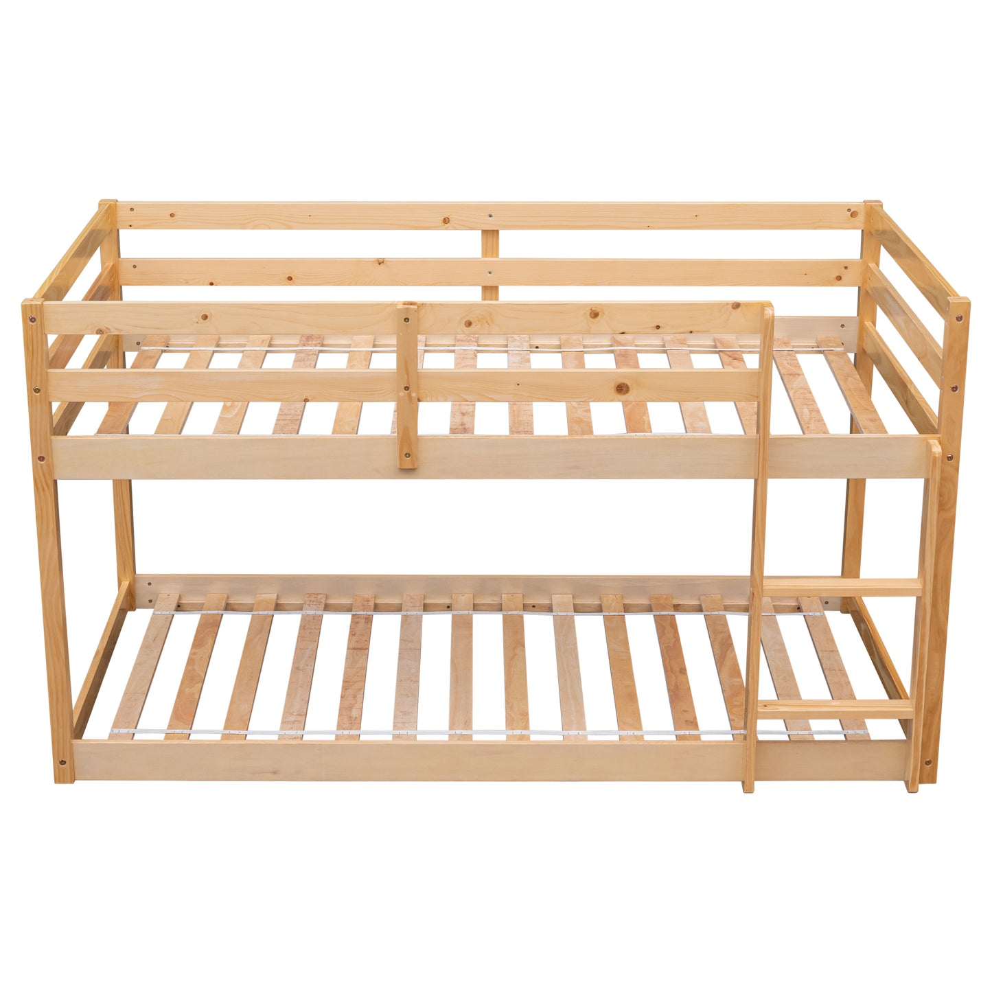 Twin over Twin Floor Bunk Bed,Natural(Old SKU:W50458002)