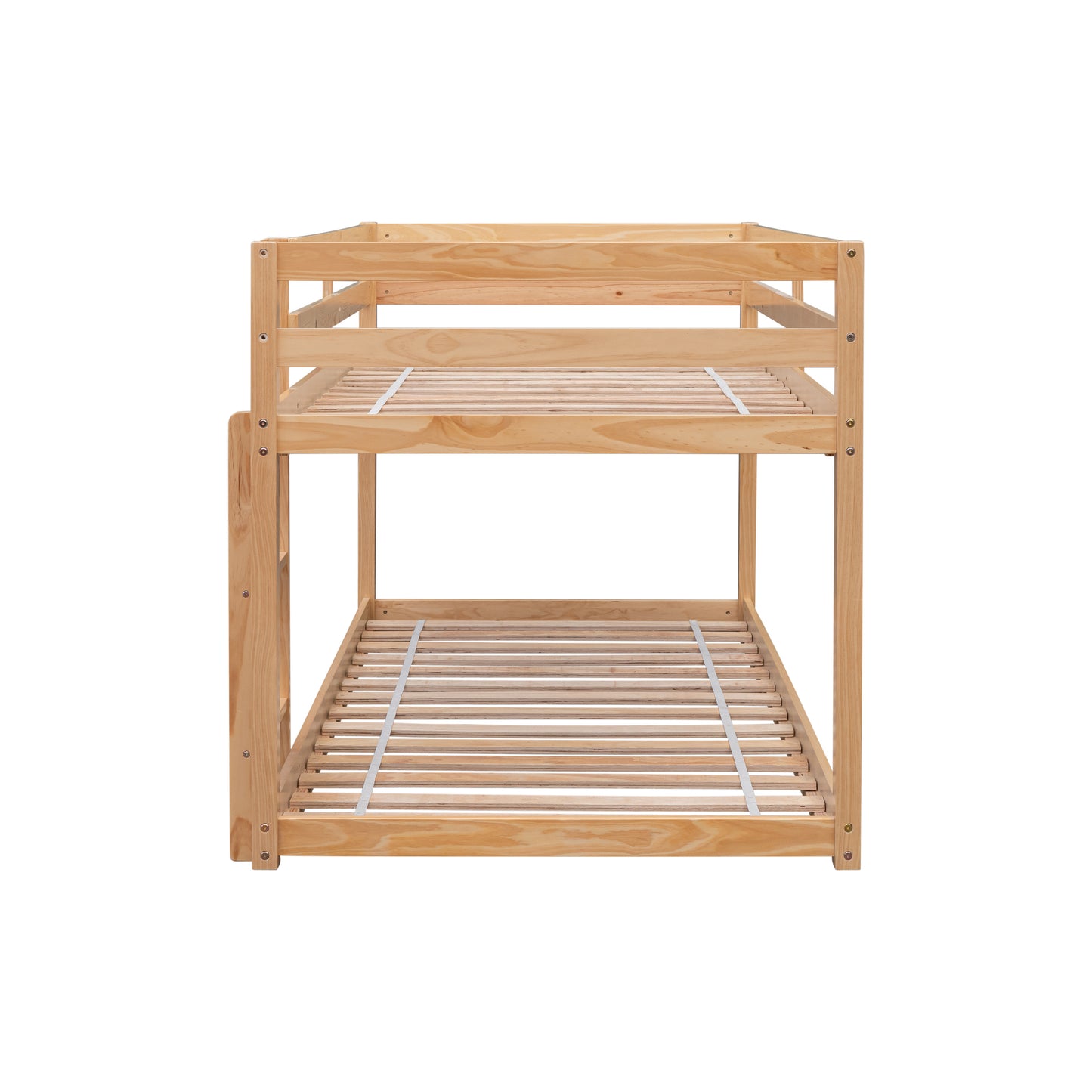 Twin over Twin Floor Bunk Bed,Natural(Old SKU:W50458002)