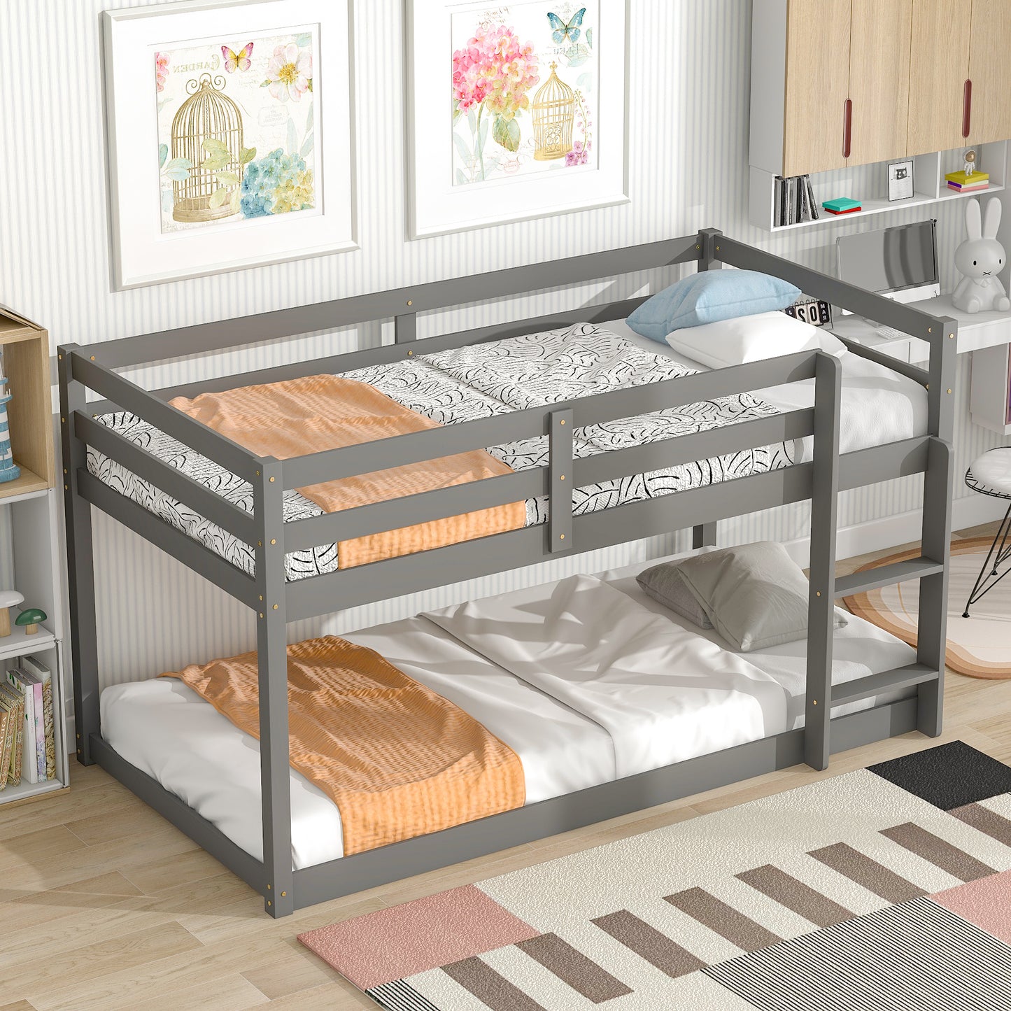 Loft Twin Bed , Grey