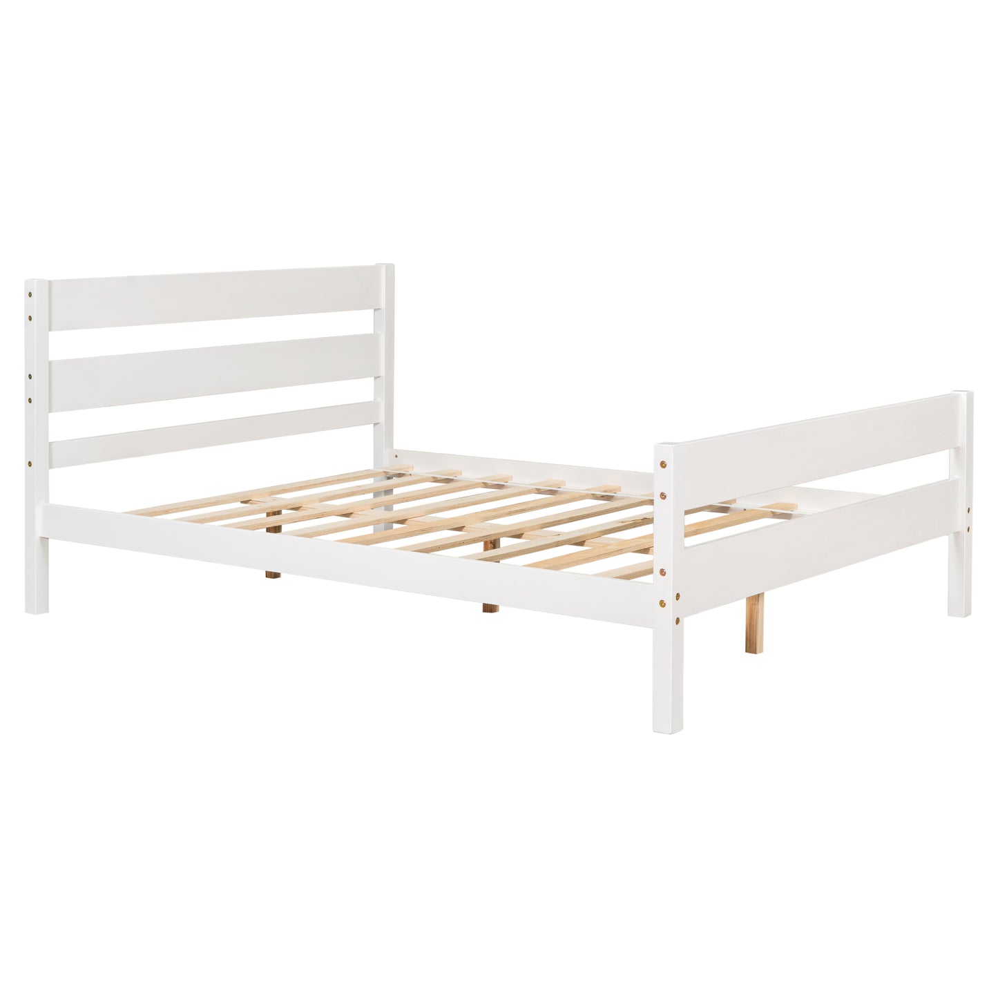 Full Bed with Headboard and Footboard,White(New SKU:W504P149039)