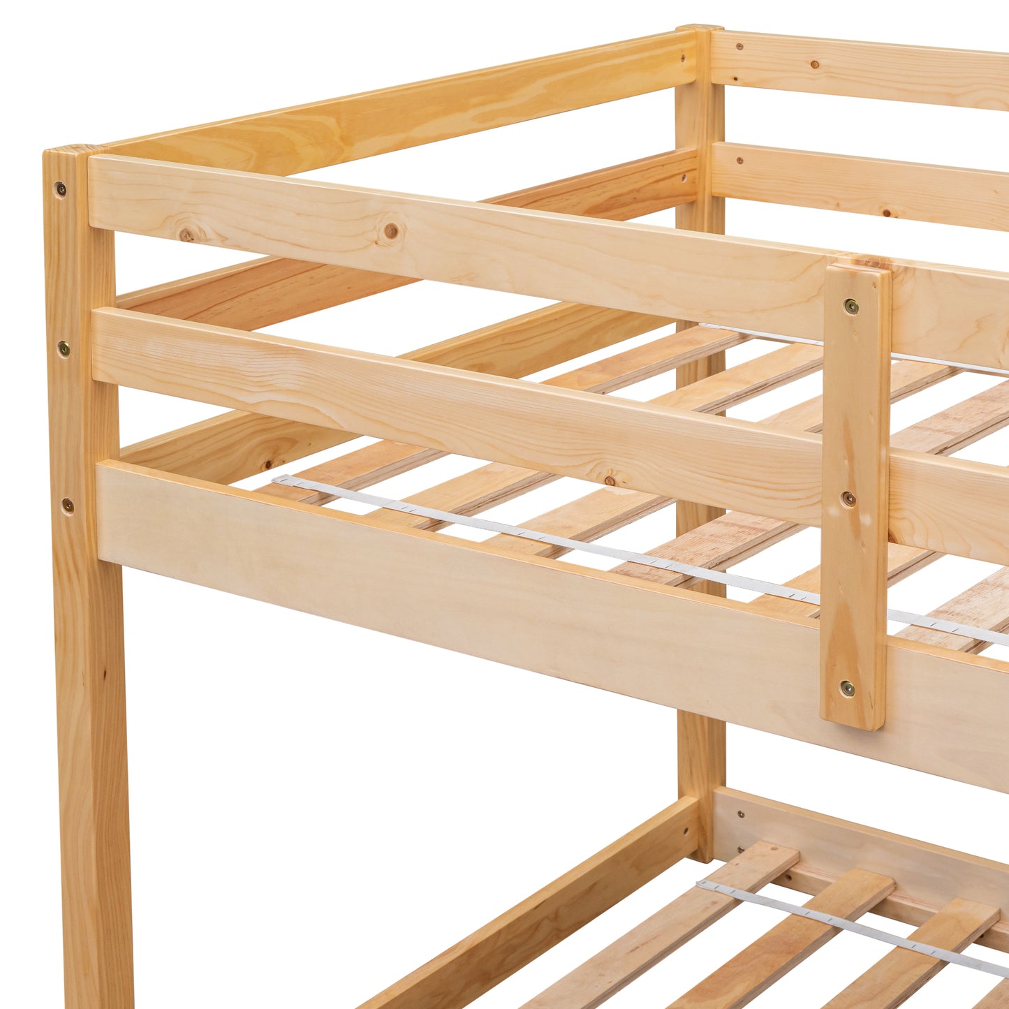 Twin over Twin Floor Bunk Bed,Natural(Old SKU:W50458002)