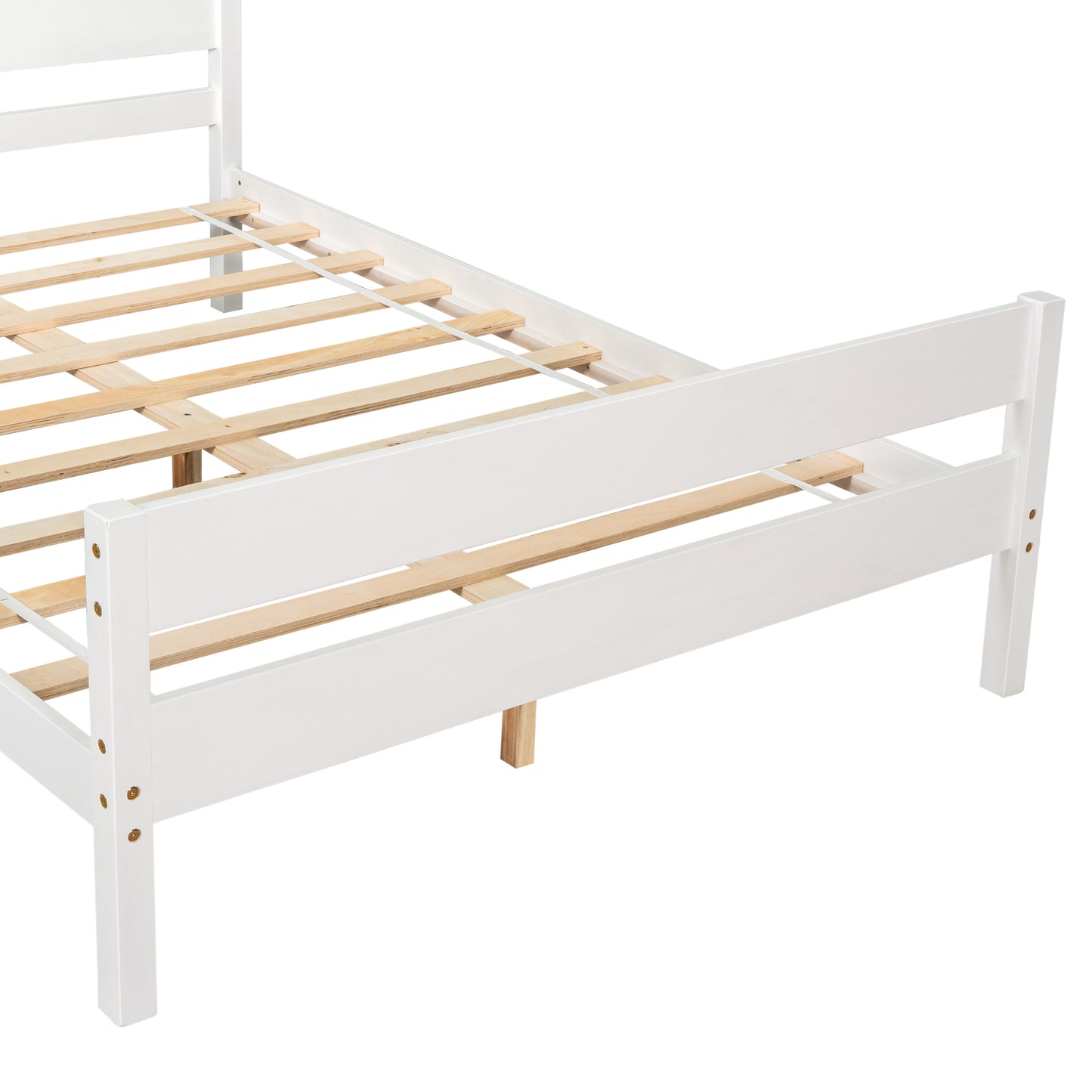 Full Bed with Headboard and Footboard,White(New SKU:W504P149039)