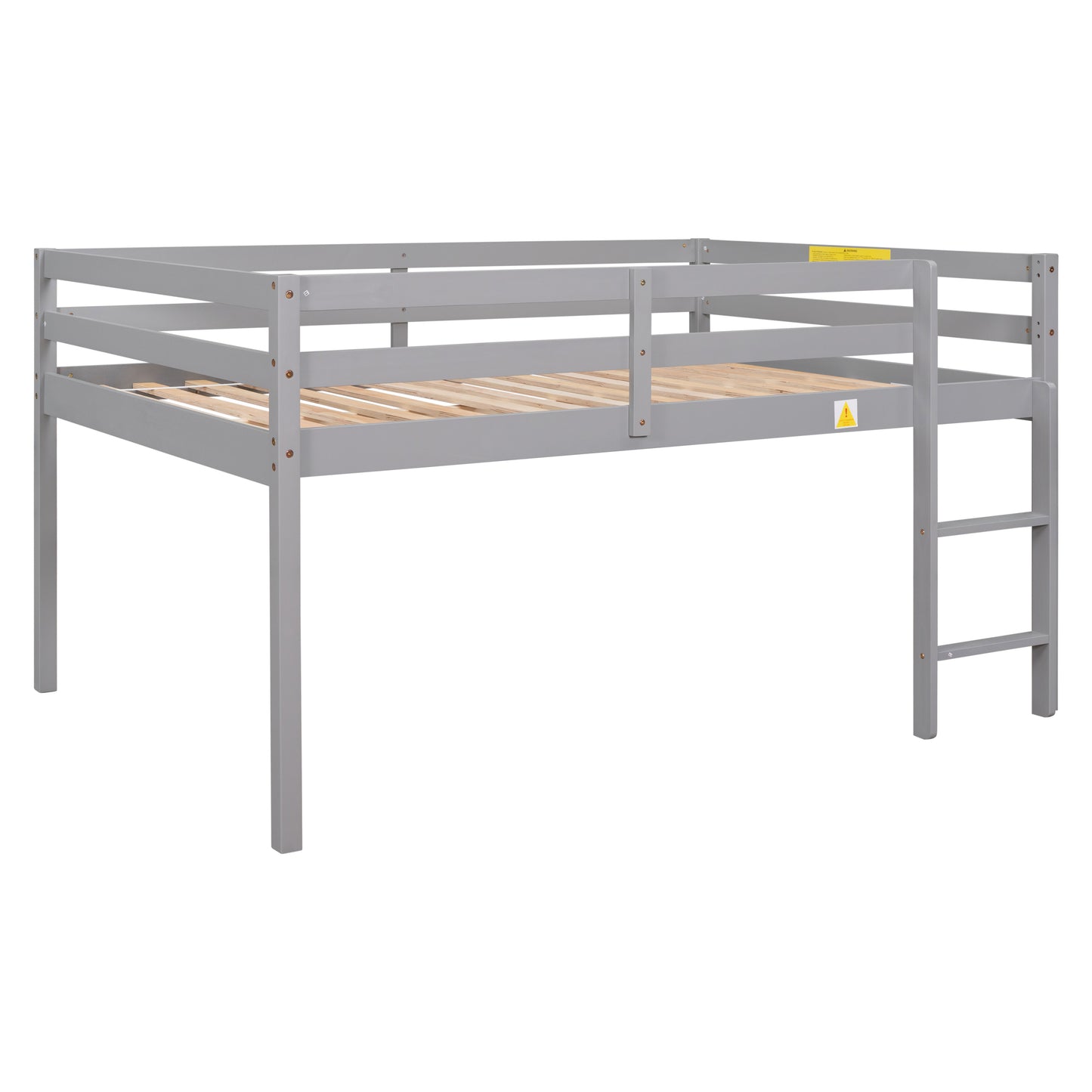 Full Loft Bed,Grey