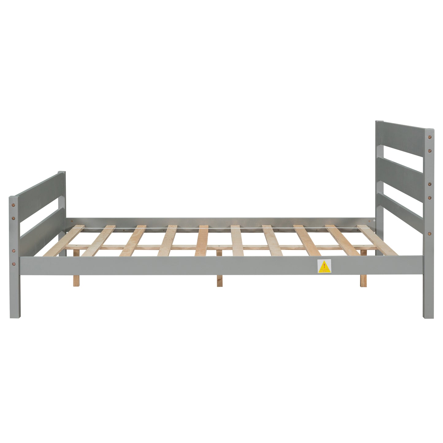 Full Bed with Headboard and Footboard,Grey(New SKU:W504P149038)